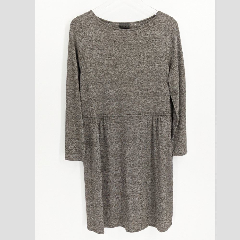 J. Jill Wearever Collection Grey Long Sleeve Dress